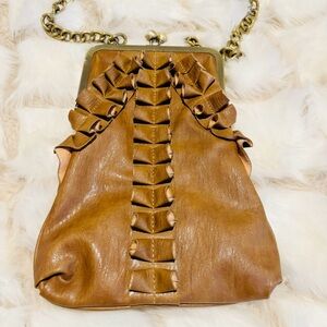 Jessica Simpson Faux Leather Chain Strap Crossbody Bag